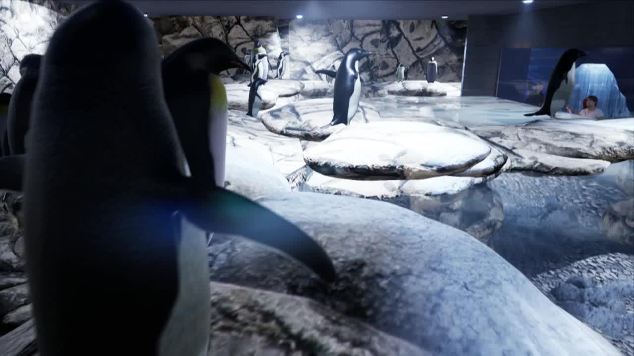 Recreación de uno de los espacios del futuro acuario de Xanadú