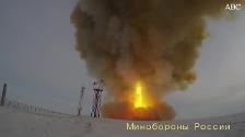El vídeo del impresionante ensayo del misil hipersónico Avangard que ha presidido Putin