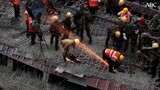 Al menos 21 muertos y 85 heridos al derrumbarse un puente en construcción en la India