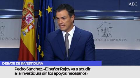 El secretario general del PSOE, Pedro Sánchez, tras su reunión con Mariano Rajoy