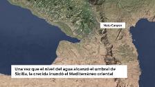 Una colosal cascada de kilómetro y medio llenó el Mediterráneo en menos de dos años