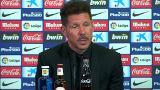 Simeone: «Sí, me quedo en el Atlético»