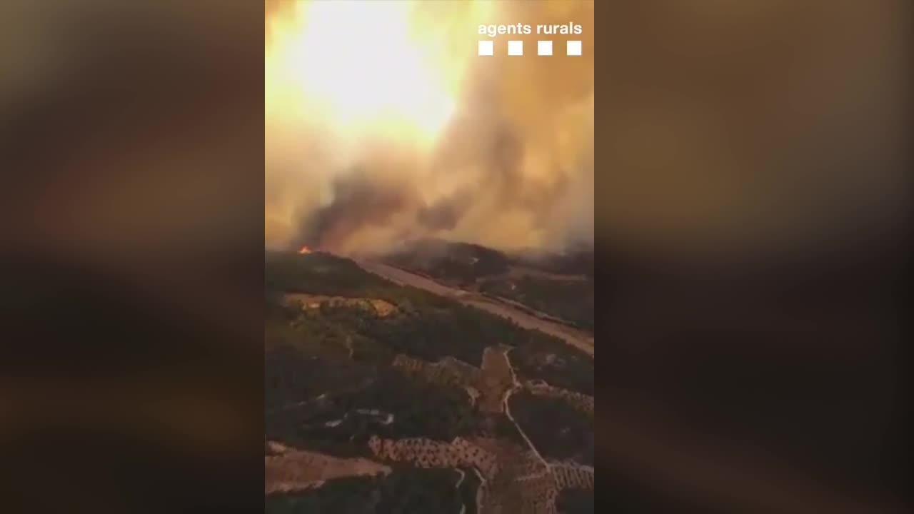 Un incendio asola la Torre de l&#039;Espanyol (Tarragona)