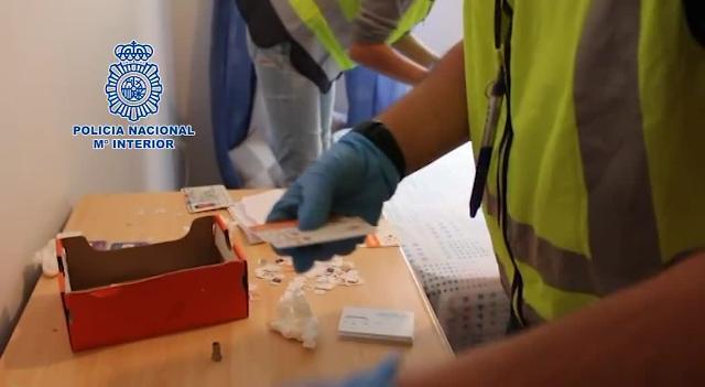 Imagen de la operación de la Policía Nacional junto a la rumana