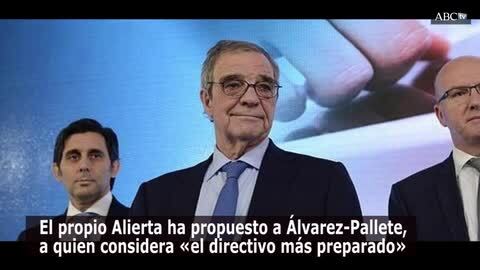 José María Álvarez-Pallete (i) y César Alierta (c) durante la última presentación de resultados