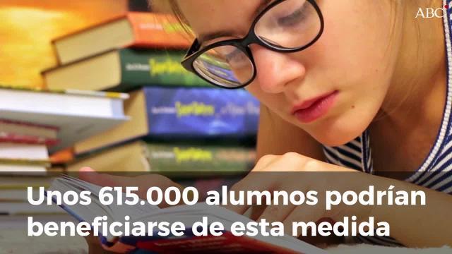 Libros de texto en un establecimiento