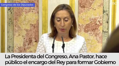 Ana Pastor hablará con Rajoy para fijar los plazos de la investidura
