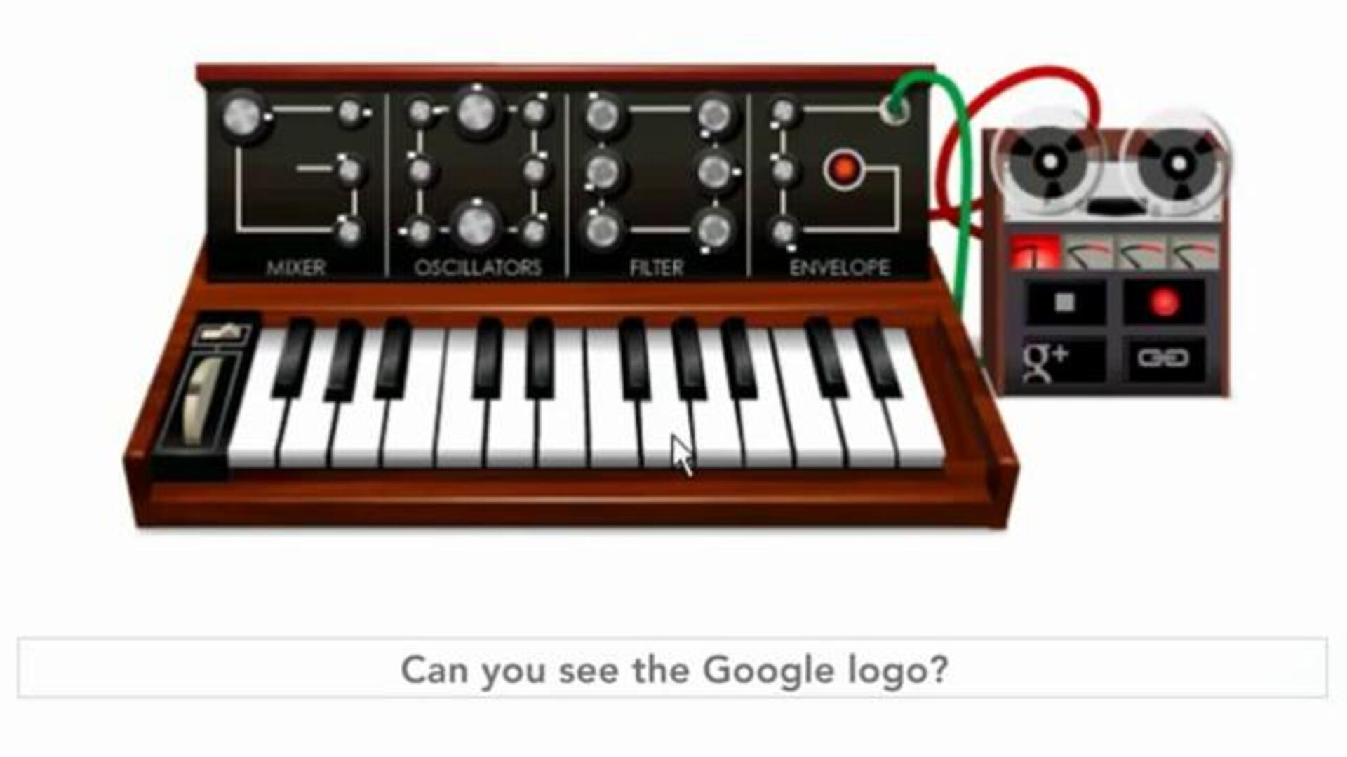 Robert Moog convierte a Google en un sintentizador