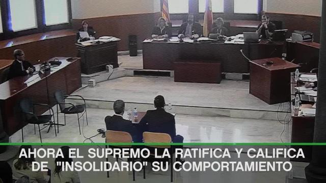 Messi y su padre, durante el juicio en la Audiencia de Barcelona