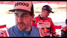 Alonso prueba el Toyota del Dakar en Sudáfrica