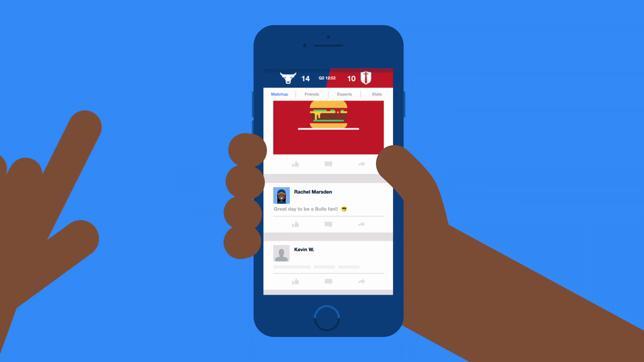 Detalle de Facebook Sports Stadium, nuevo servicio de Facebook