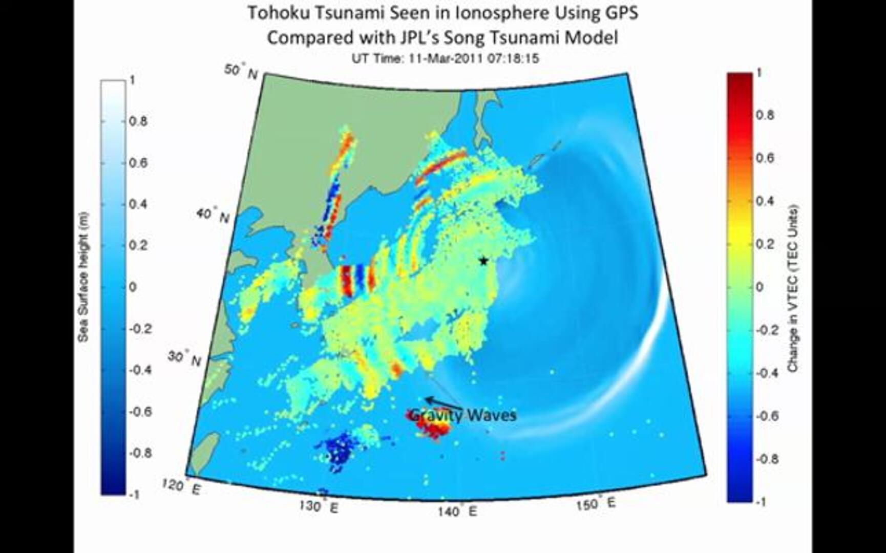 El devastador tsunami de Japón también se dejó sentir en el cielo