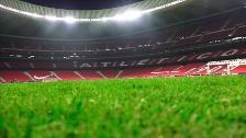 El Wanda Metropolitano estrena césped para recibir al Barça