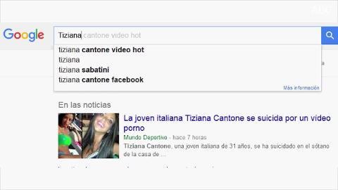 La joven italiana Tiziana Cantone