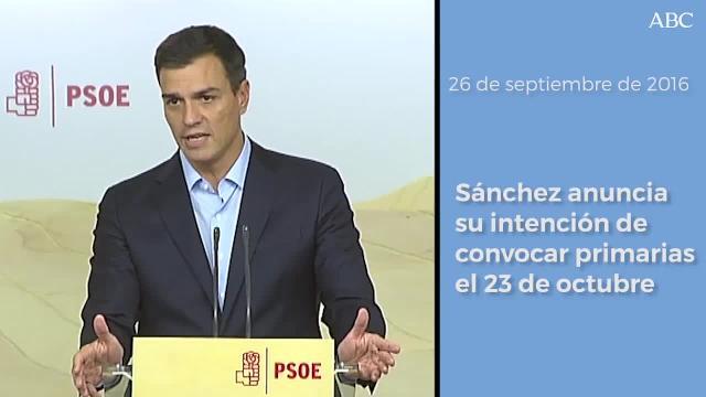 Sánchez ayer en su última rueda de prensa como diputado