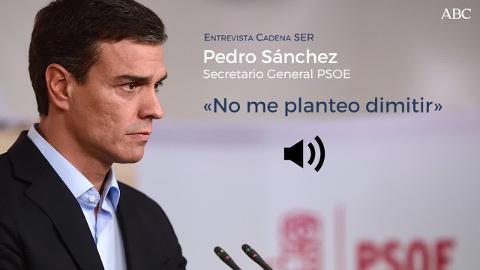 Vídeo: Pedro Sánchez durante su emntrevista en La Ser