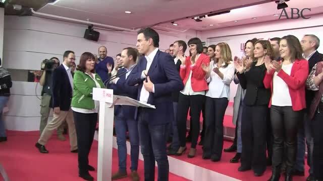 Mariano Rajoy, en el balcón de Génova