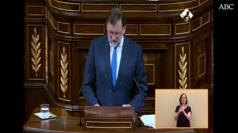Mariano Rajoy en el Debate sobre la nvestidura del candidato a la Presidencia del Gobierno
