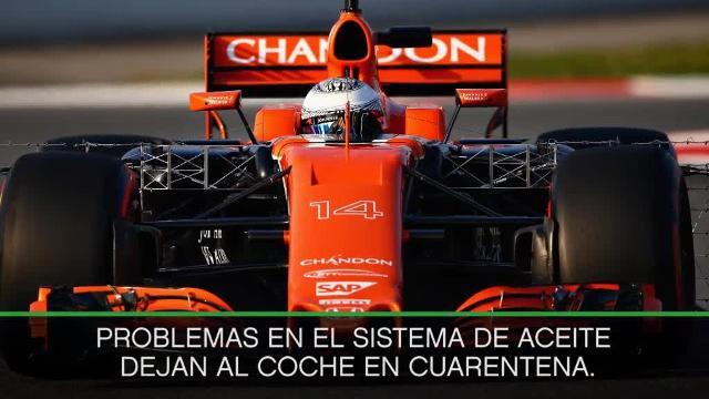 Fernando Alonso, al volante del McLaren en Montmeló