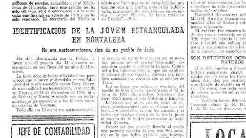 Natividad, antes de aparecer muerta en Madrid