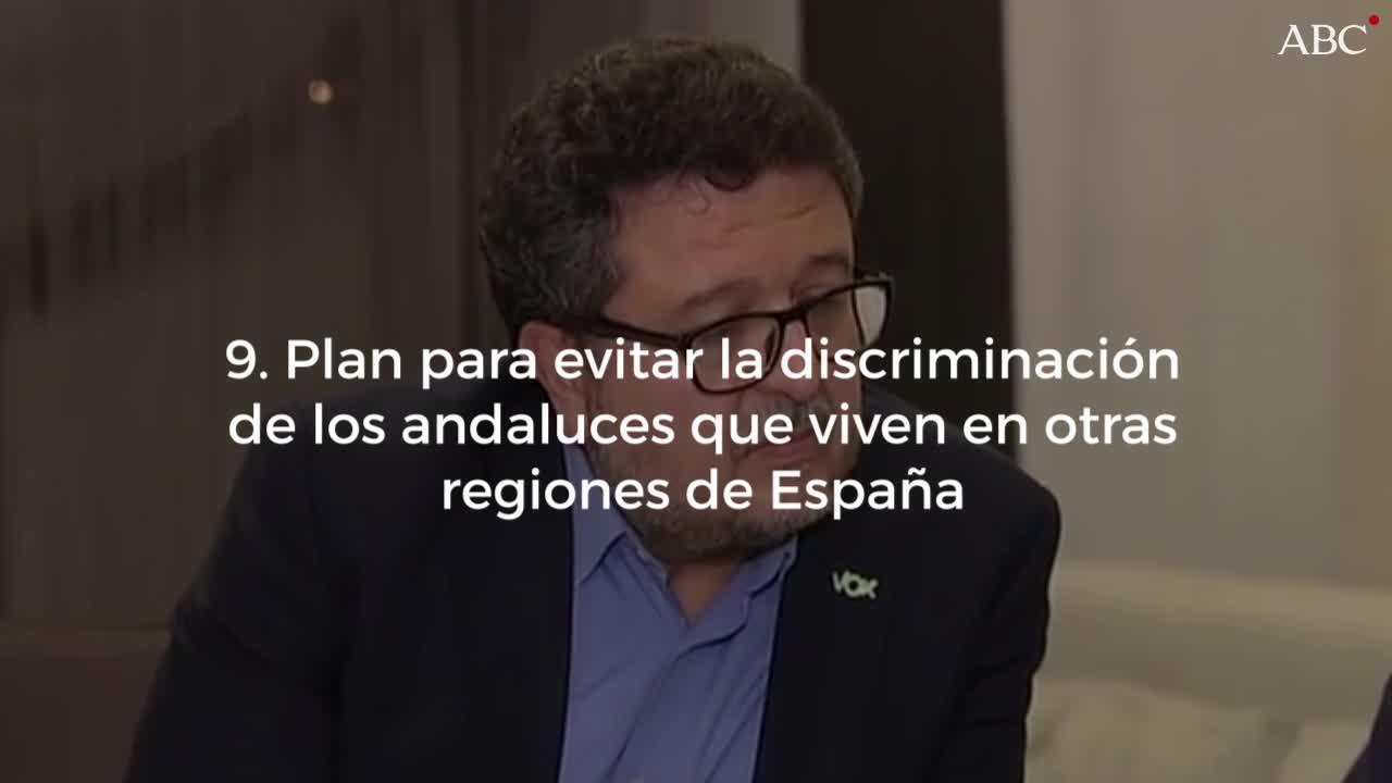 Las 19 propuestas de Vox para investir a Moreno Bonilla