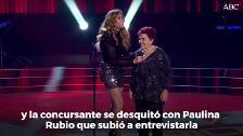 Los sonoros zascas de una aspirante de 87 años a Paulina Rubio en «La Voz Senior»