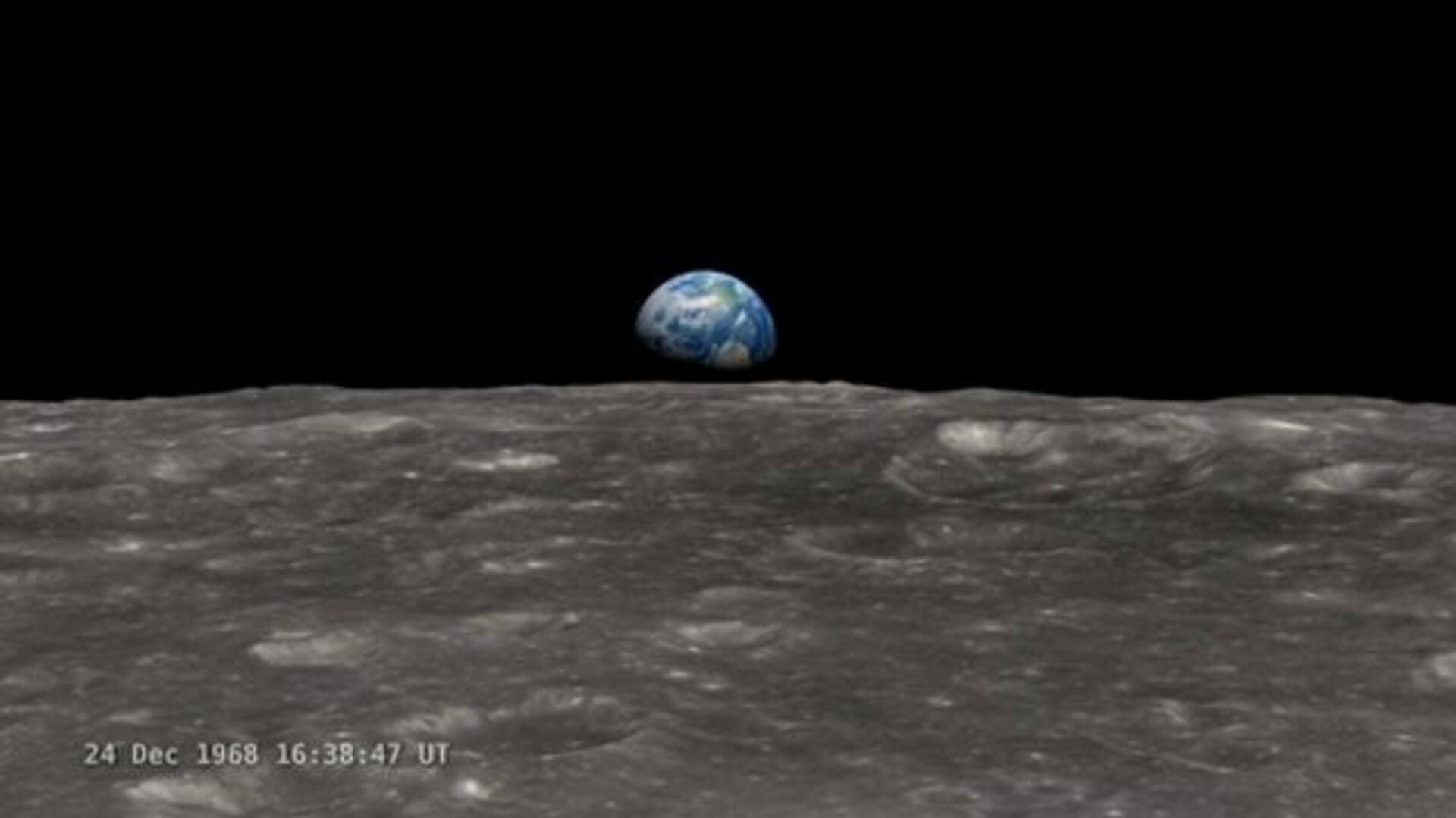 Así es el «amanecer» de la Tierra, visto desde la Luna