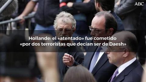 Las fuerzas del orden francesas llegan a los alrededores de la iglesia atacada