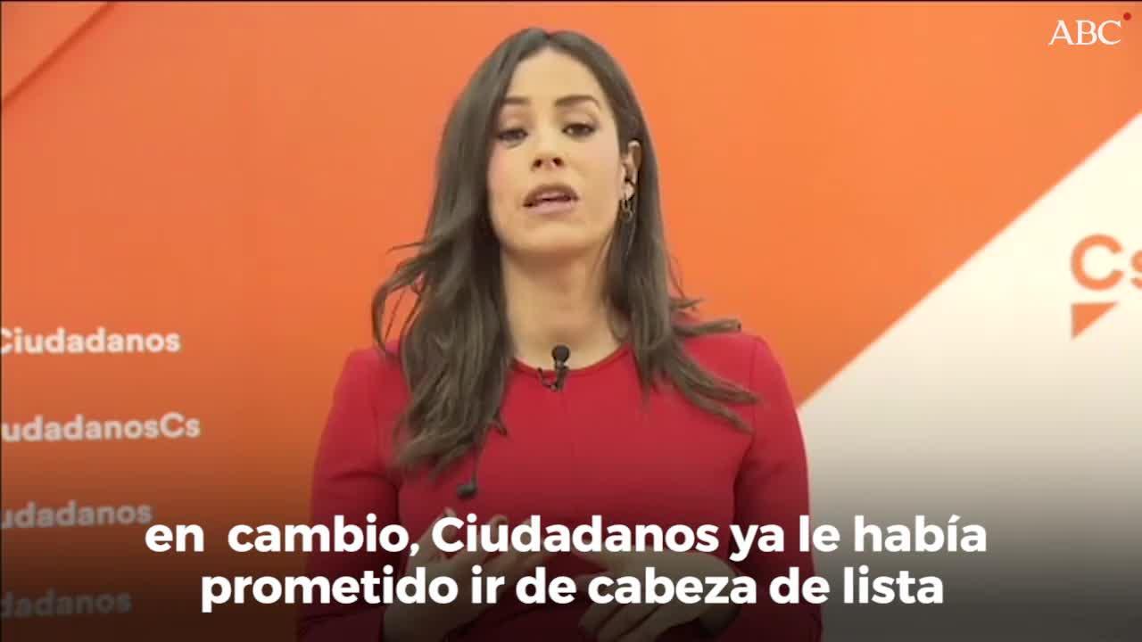 Begoña Villacís posa para ABC en la Plaza de la Villa, en una imagen de archivo