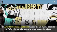 El Ayuntamiento de Valencia cede un espacio para un mural en apoyo a los condenados de Alsasua