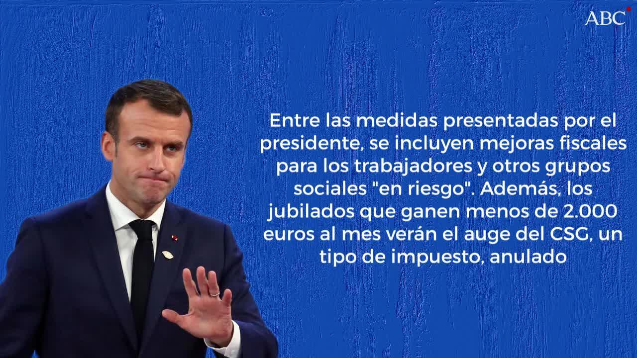 Macron anuncia cambios para apaciguar a los chalecos amarillos