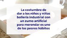 «Lo peor que puede comer un niño es un zumo industrial y patatas fritas»