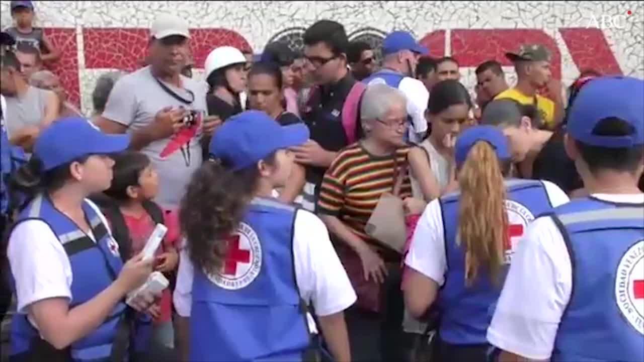Productos de la Cruz Roja se revenden en las calles de Caracas