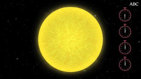 Recreación artística de una nube cometaria