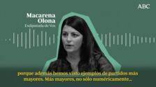 Macarena Olona : «Escucho que falta democracia interna y hay trato sin respeto dentro de Vox»