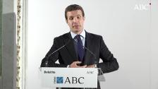 De la España vaciada a la «alergia» de Sánchez a los debates: los otros temas de Casado en el Foro ABC