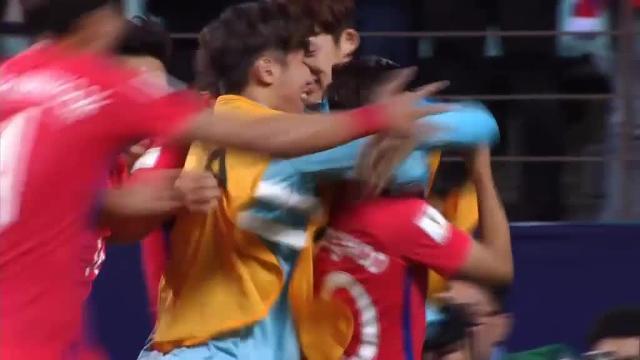 Lee Seung-woo durante el partido contra Argentina en el Mundial sub-20