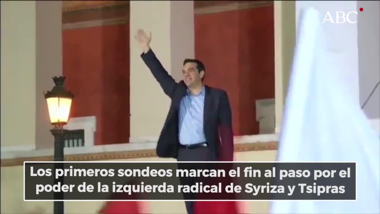 Kyriakos Mitsotakis, líder de Nueva Democracia, tras participar en las elecciones griegas en Atenas