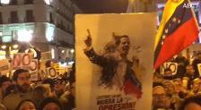 Miles de venezolanos claman en Madrid contra la «tibieza» de Sánchez con Guaidó