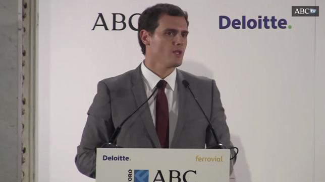 Albert Rivera, durante el foro ABC