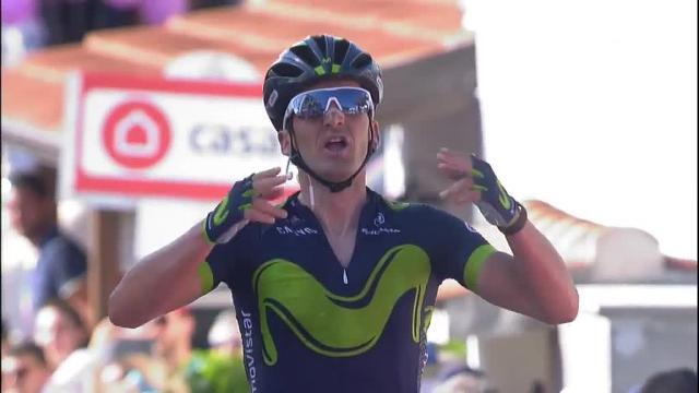 orka Izagirre celebra su victoria en la meta de Paschici