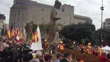 El constitucionalismo reivindica la hispanidad de Cataluña y la figura del Rey en el 12-O
