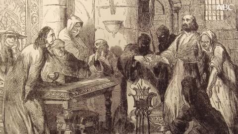 Quema de templarios en Francia.