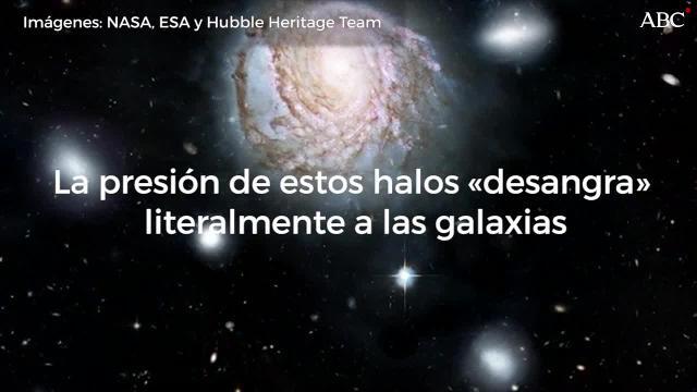 La materia oscura puede arrancar a las galaxias el gas que necesitan para fabricar nuevas estrellas