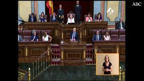 Rafael Hernando, en su última intervención en la investidura de Rajoy