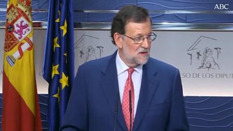 Reunión entre sánchez y Rajoy en el Congreso