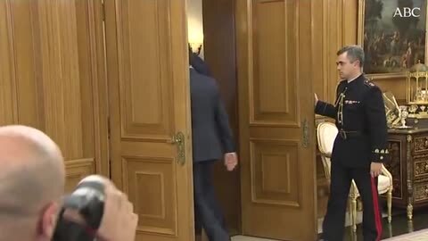 Don Felipe con el presidente del Congreso de los Diputados, Patxi López, en La Zarzuela