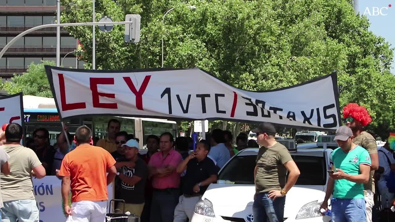 Los taxistas expresan su malestar