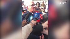 Manifestantes venezolanos se congregan en Sol para pedir la libertad de su país