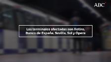 Metro amplía el cierre de la línea 2 hasta Sol